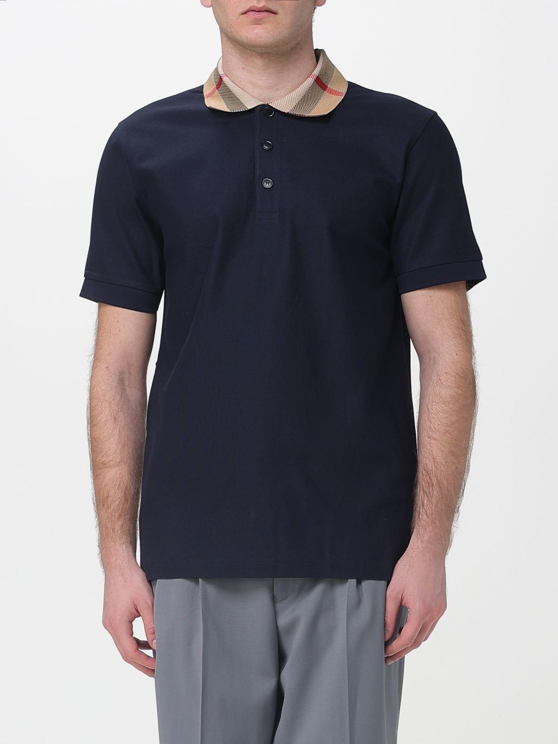 BURBERRY Short Sleeve Cotton T-Shirt Men Black