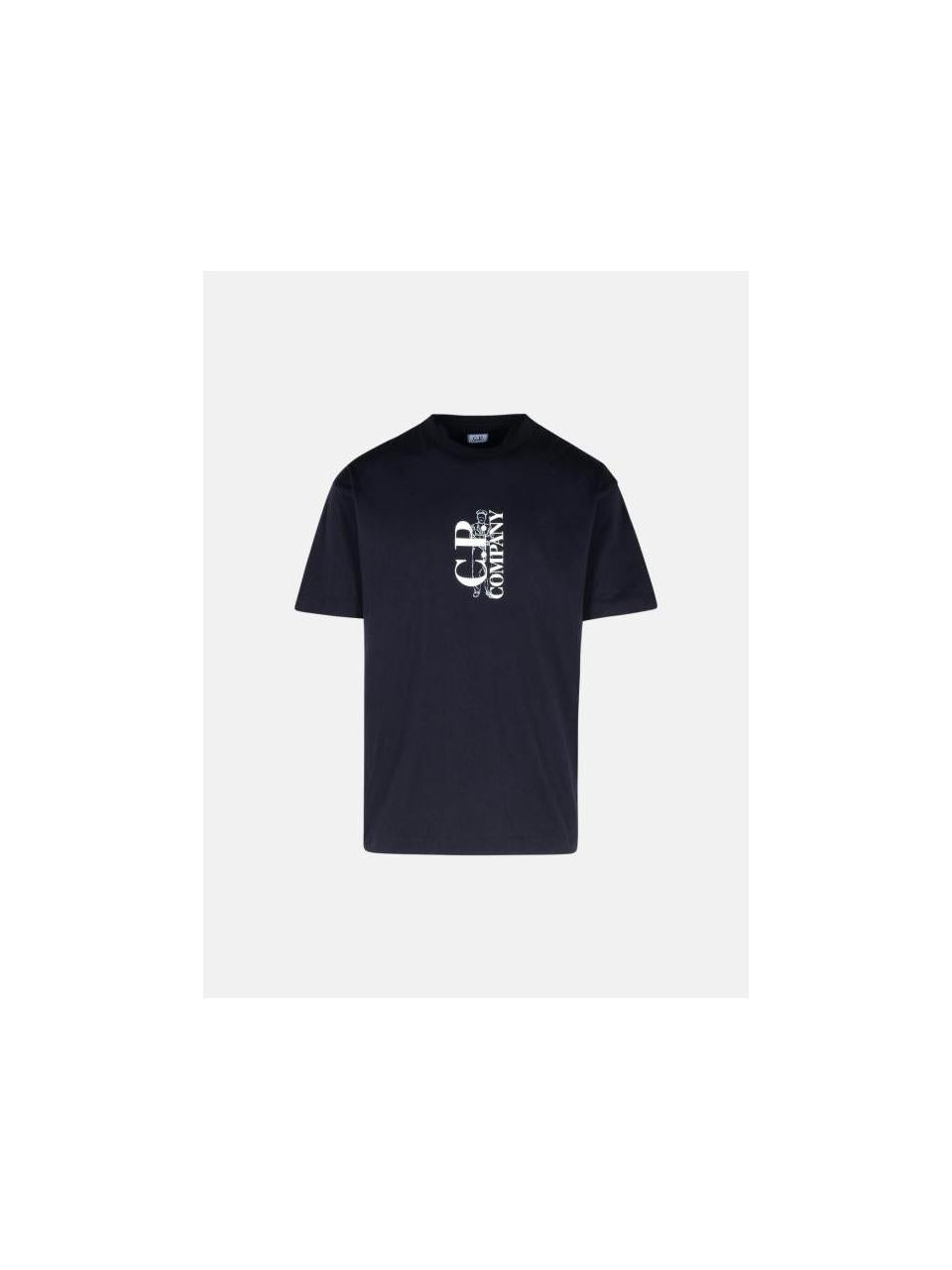 CP Company Chest Logo Jersey T-Shirt Men's Navy