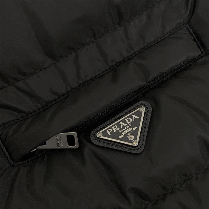 PRADA Triangle Logo Re-Nylon Padded Down Vest