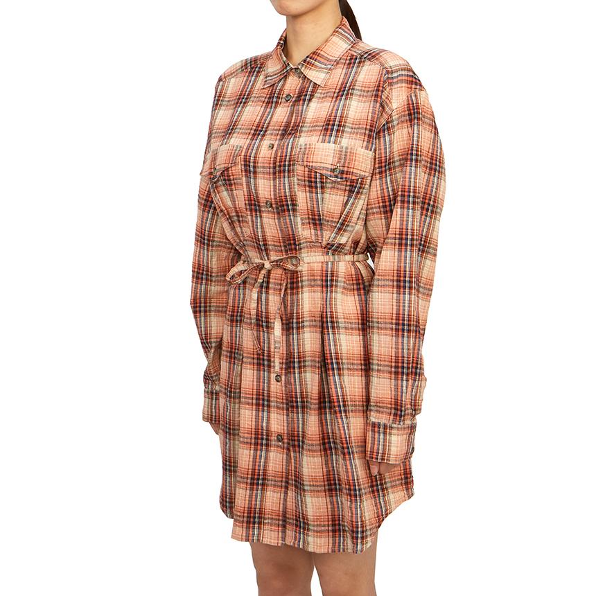 Isabel Marant Lilliane Women’s Shirt Mini Dress Orange