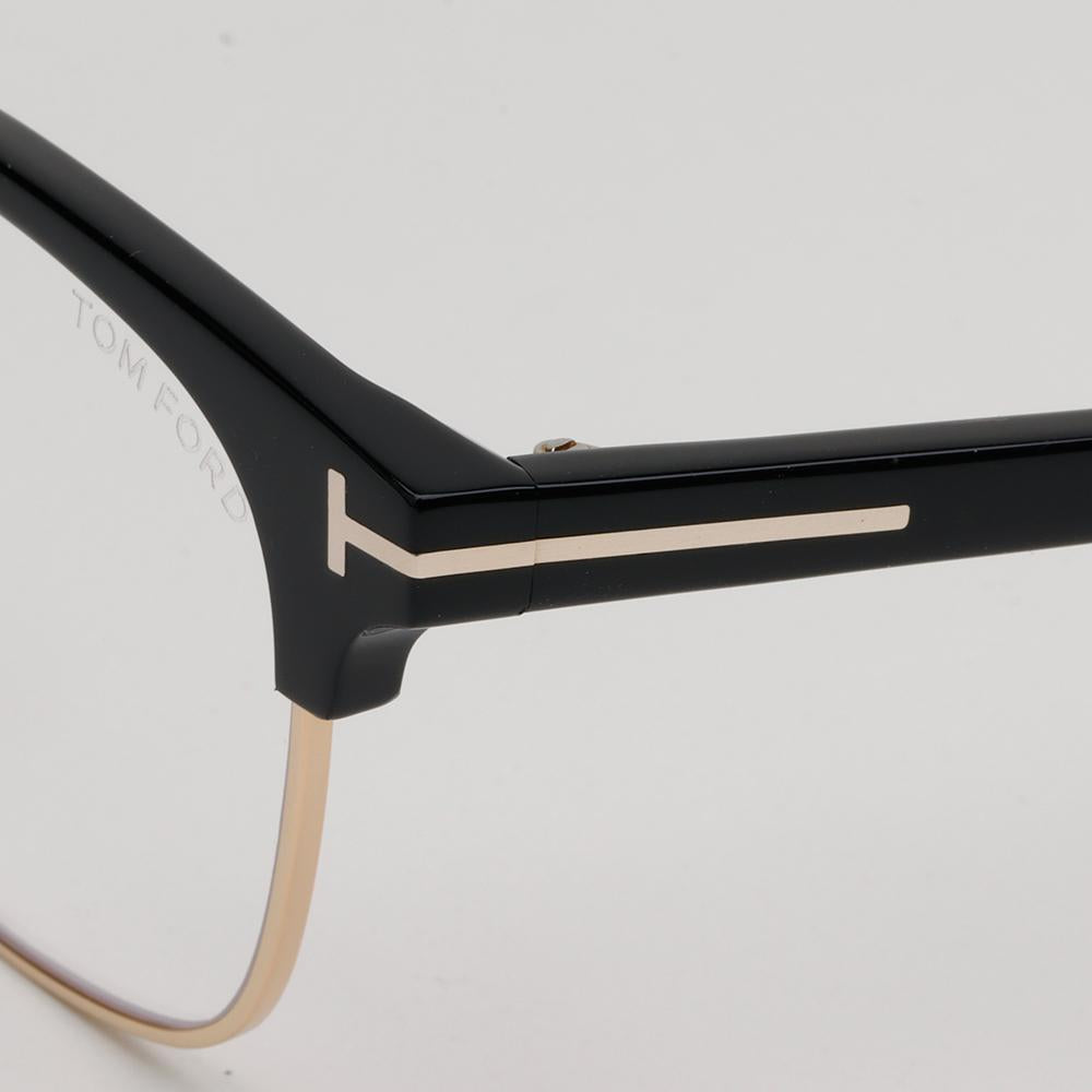 TOM FORD Blue Light Blocking Semi-Rim Browline Eyeglasses Unisex TF6001KB 001