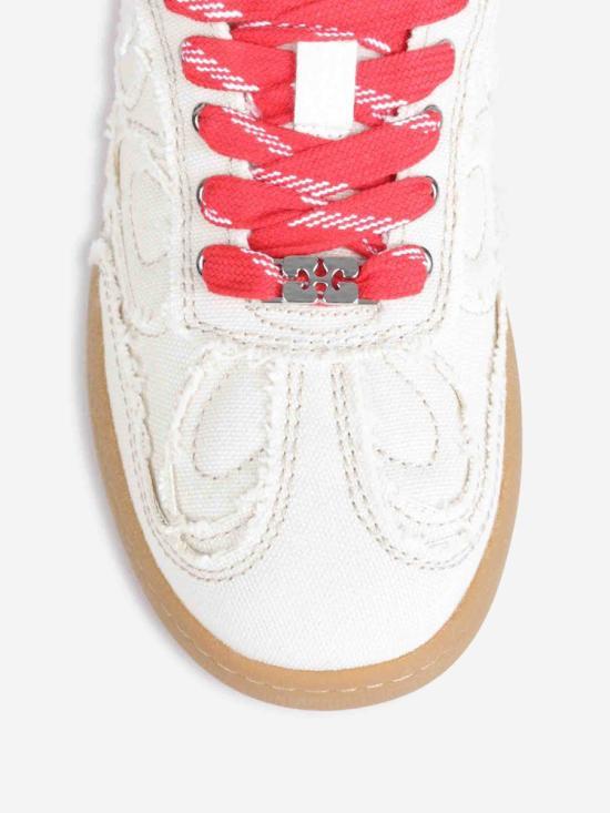 GANNI White Low-Top Sneakers S3079518 PARCHEMENT DOM