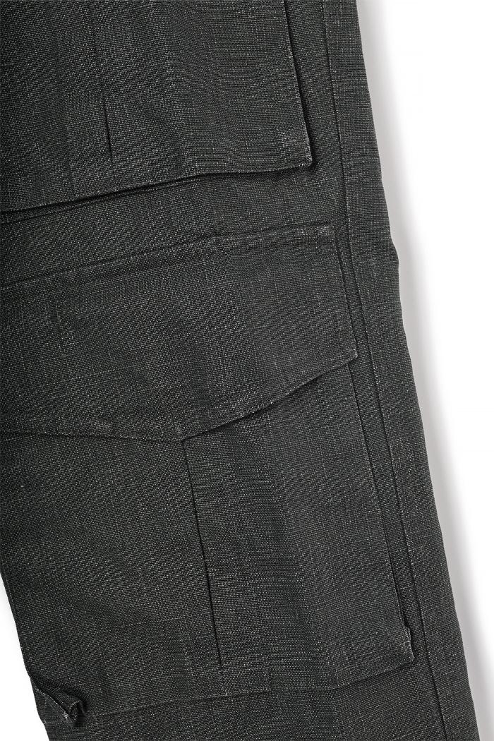 Dries Van Noten Coated Linen Cargo Pants Men 241 020935 8372 605