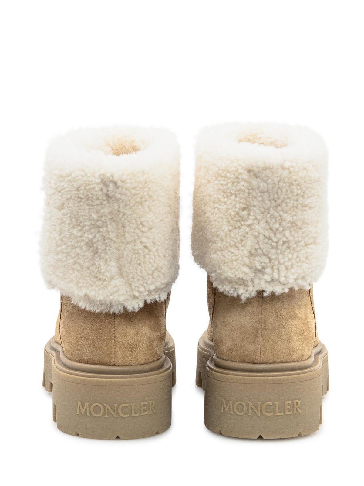 Moncler Black Leather Ankle Boots