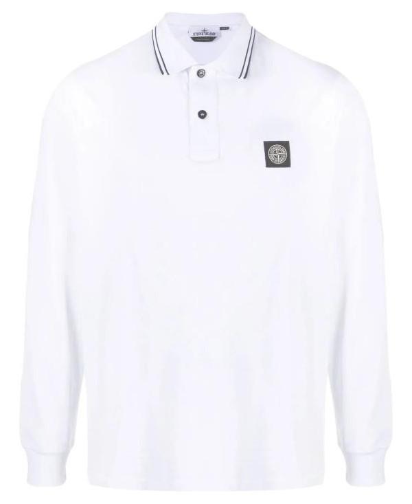 STONE ISLAND Cotton Pique Stretch T-Shirt 2200012 S0018 V1001