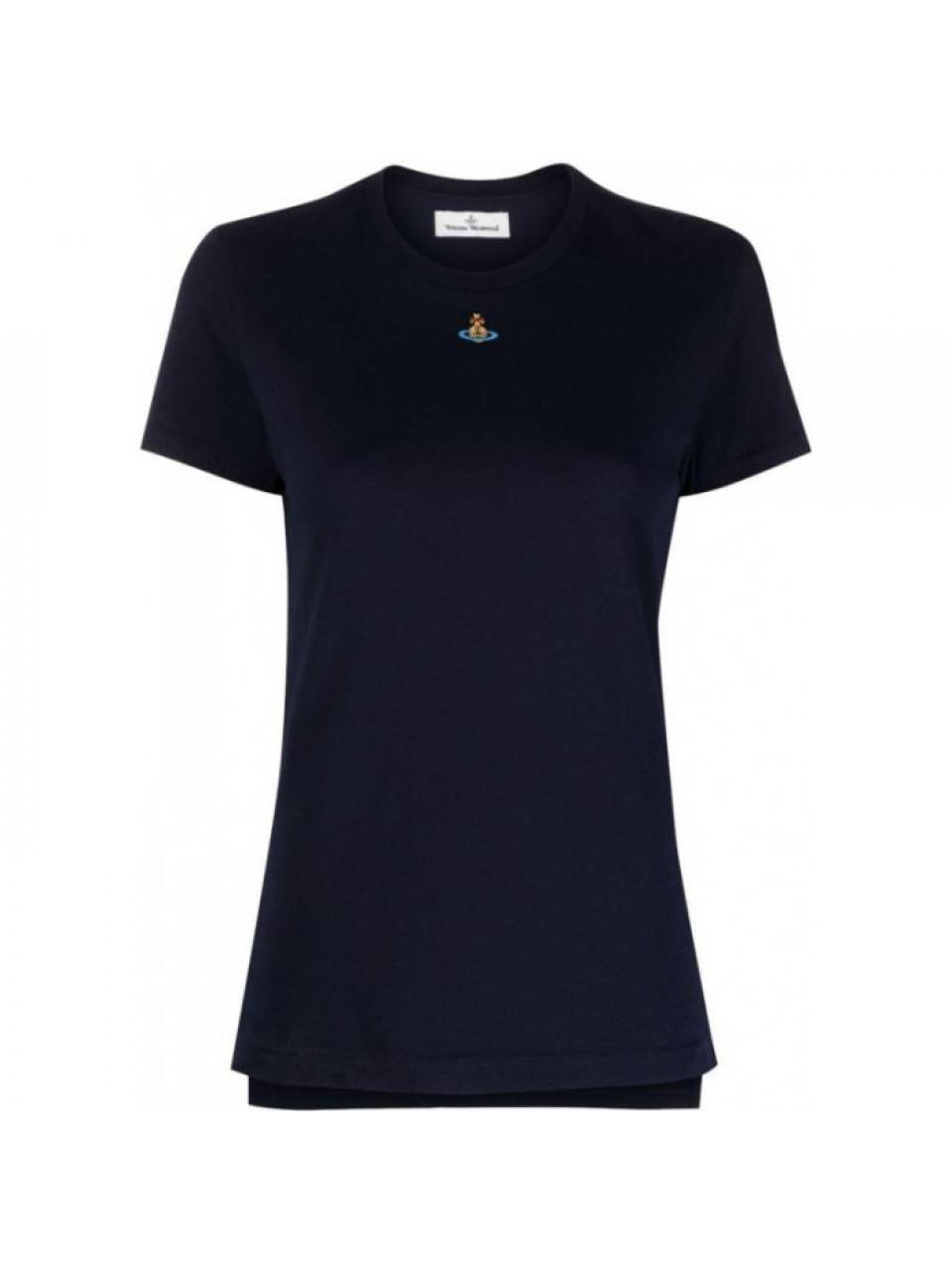 Vivienne Westwood ORB Peru Graphic T-Shirt Navy Cotton