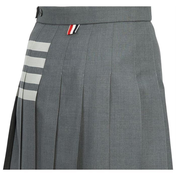 THOM BROWNE Wool Pleated Midi Skirt FGC400V 06146 035