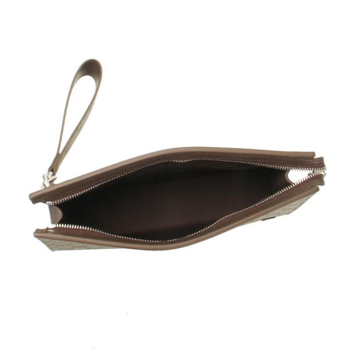 GUCCI GG Detail Canvas Pouch Clutch Bag
