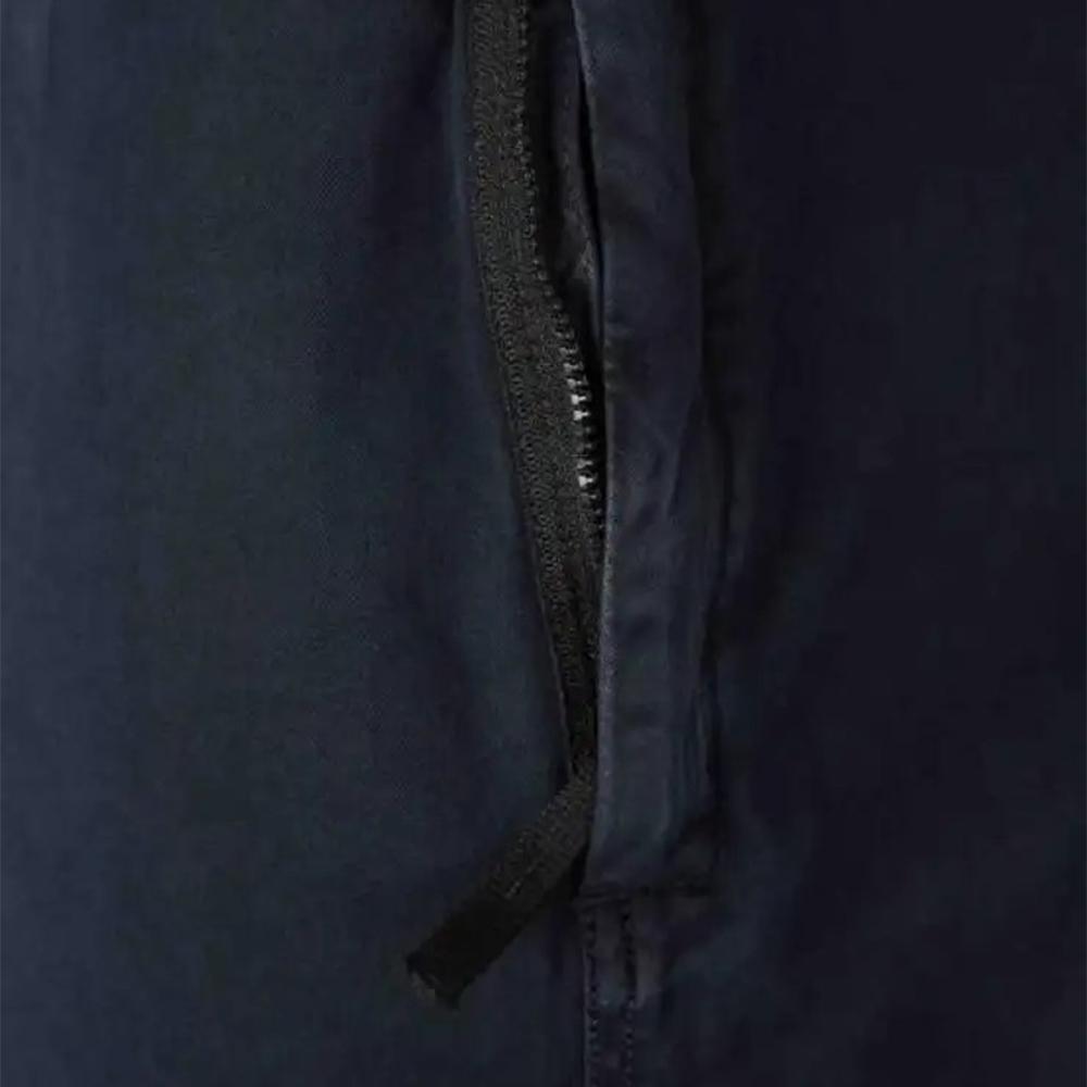 STONE ISLAND Organic Broken Twill Cotton Old Effect Slim Cargo Pants Navy