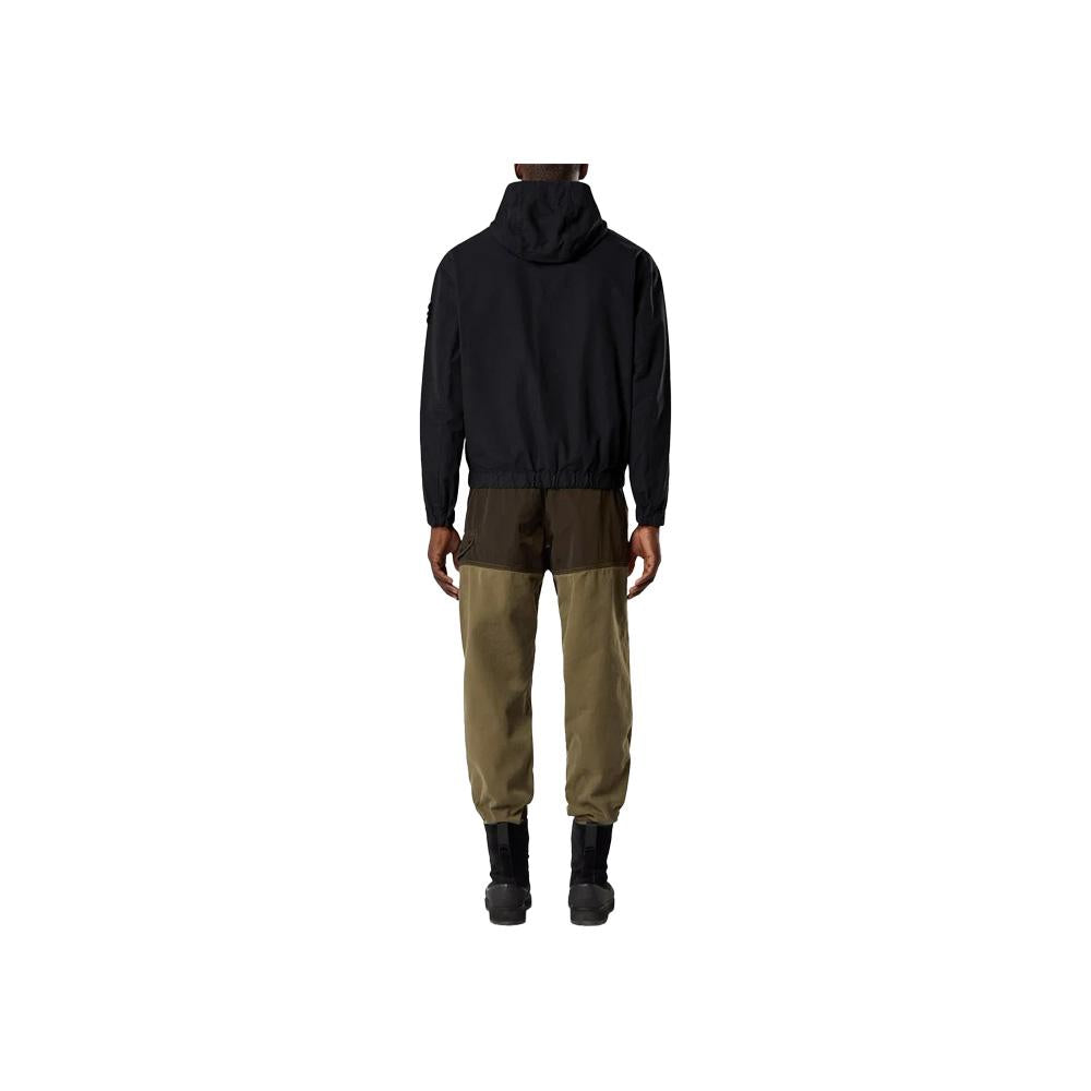 STONE ISLAND Cotton Ripstop Overshirt Long Sleeve Shirt Black