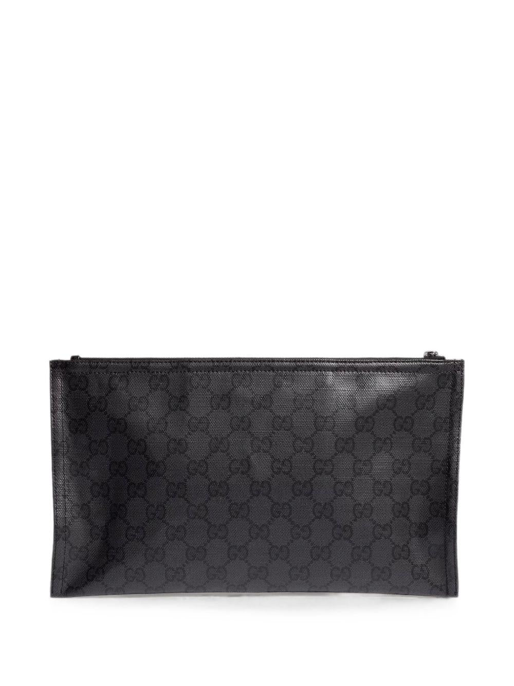 GUCCI Black Leather Clutch Bag