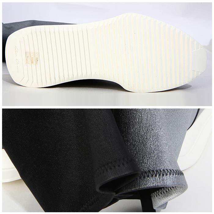 Rick Owens Off-White Sock Runner Low-Top Sneakers