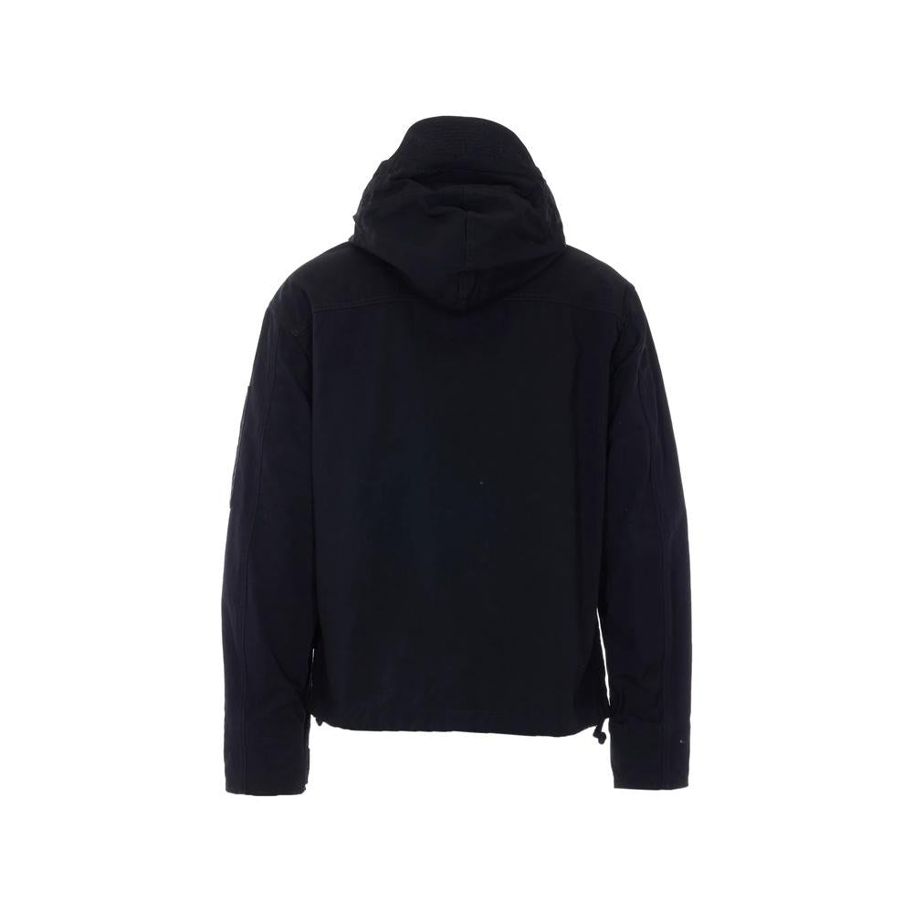 CP Company Black Men's Lens Patch Hooded Jacket