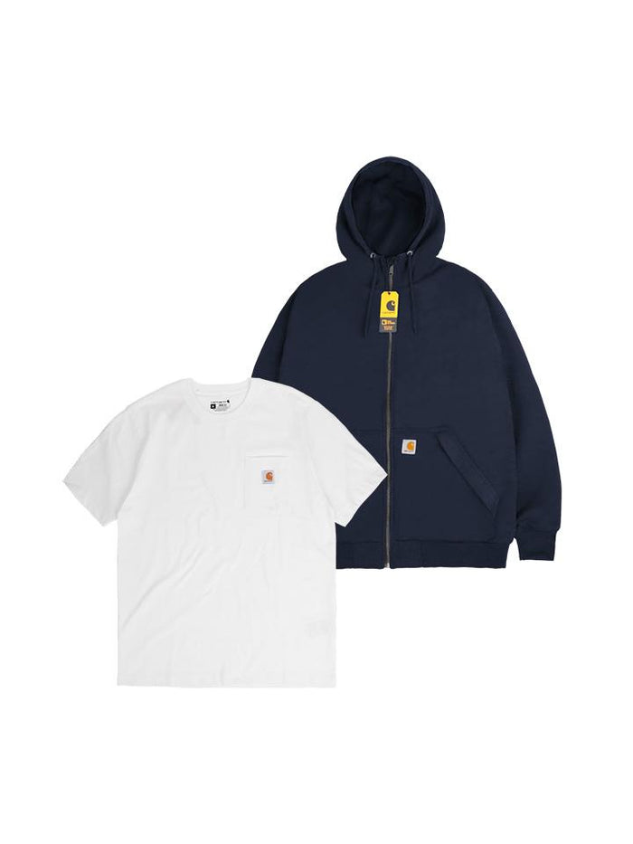 Carhartt Thermal Midweight Hooded Zip Sweatshirt Unisex Set