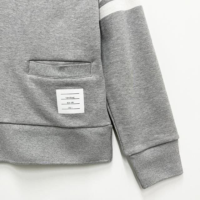 THOM BROWNE Armband 4-Bar Loopback Boat Embroidered Cardigan M MJT582E 00535 055