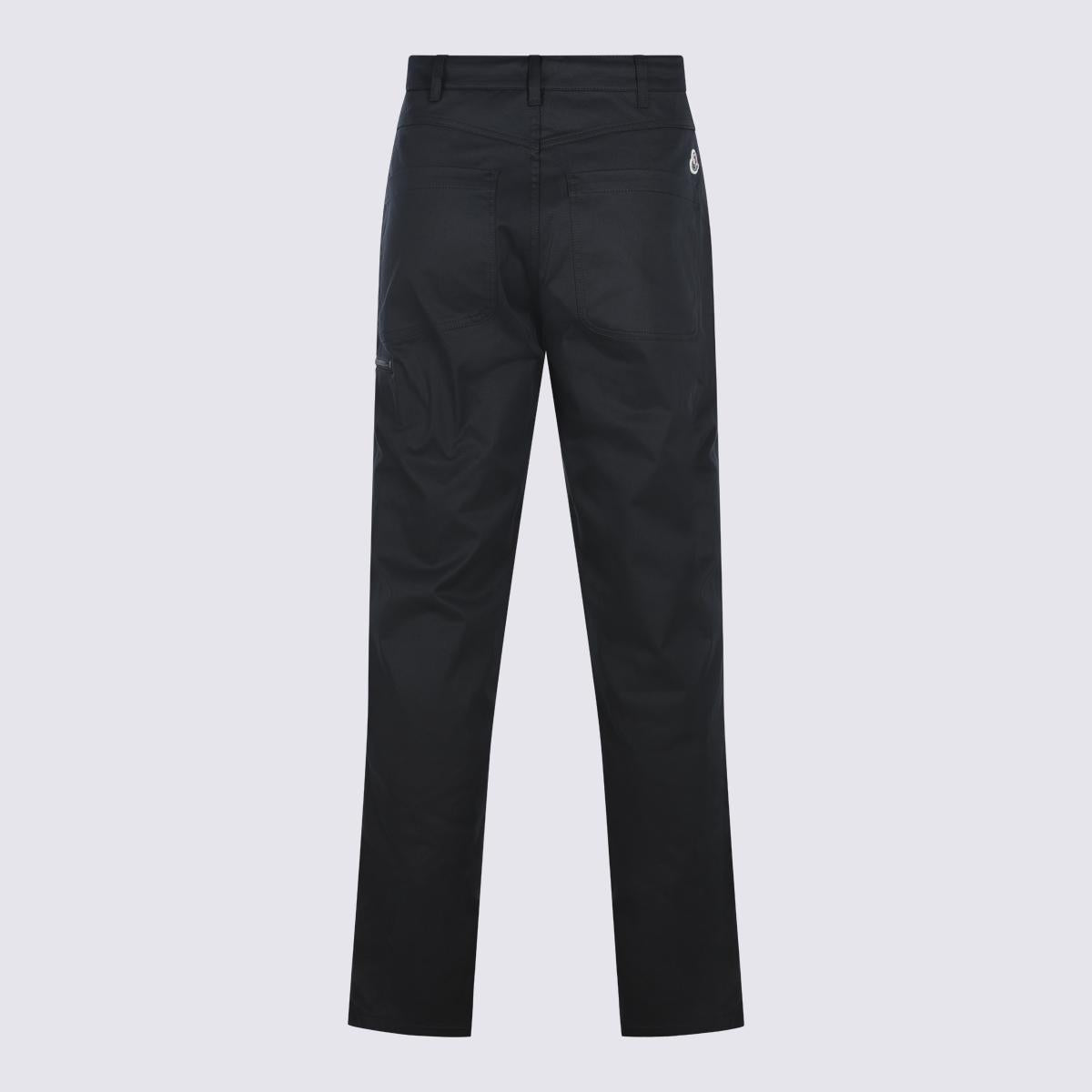 Moncler Black Wool Blend Tailored Suit Pants