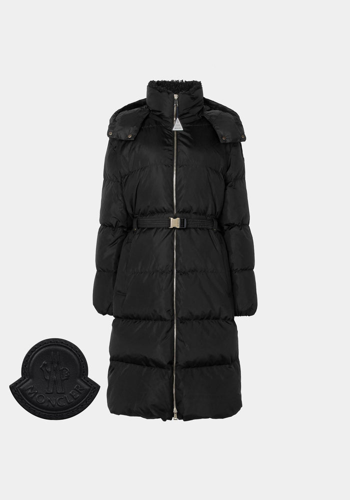 Moncler Black Briant Goose Long Down Jacket 1C00024 539ZD 999