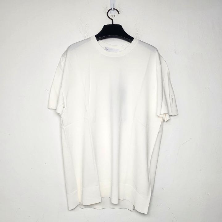 Neil Barrett Men’s White Tech Knit Short-Sleeve T-Shirt PBMA1063E C600