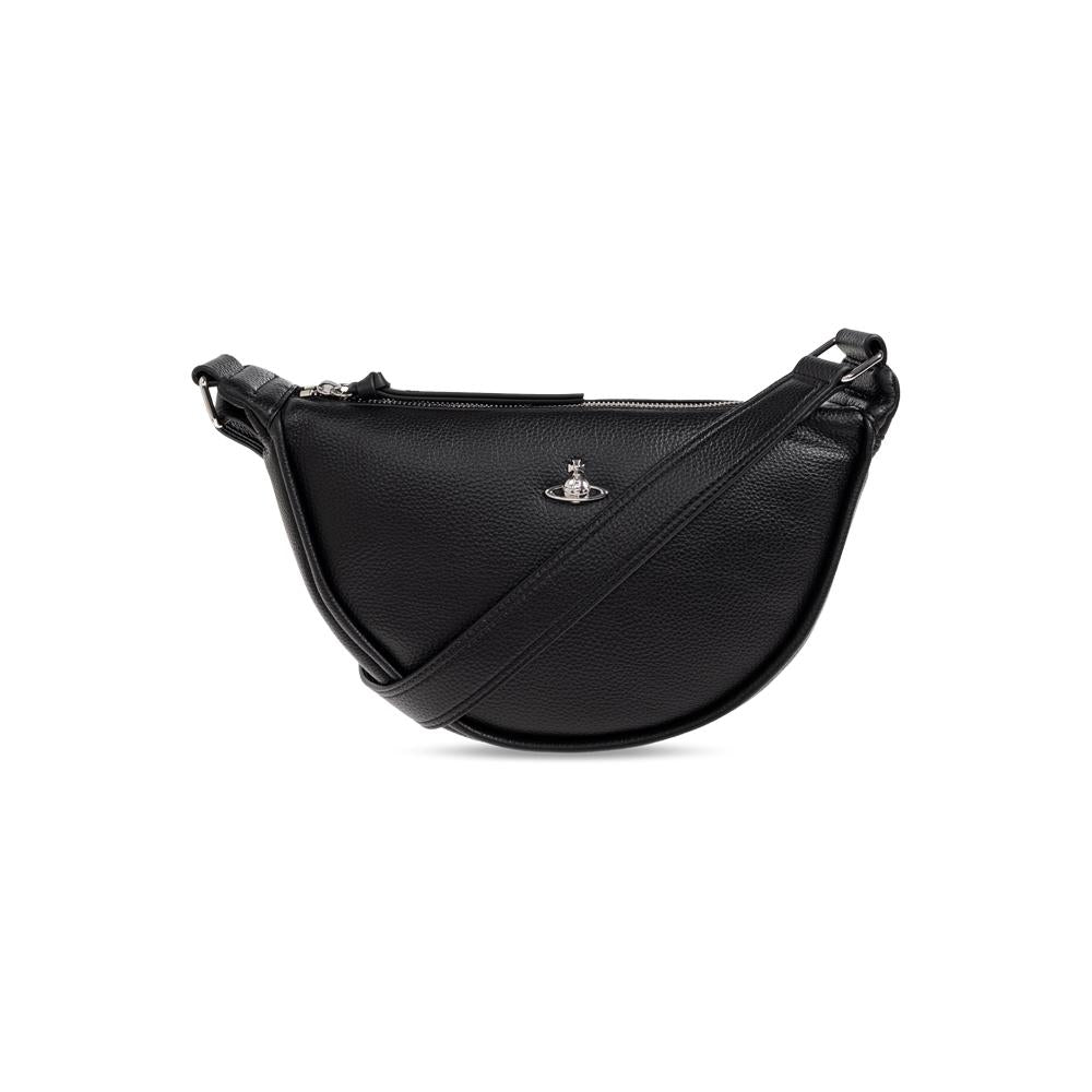 Vivienne Westwood ORB Logo Lacey Black Crossbody Bag