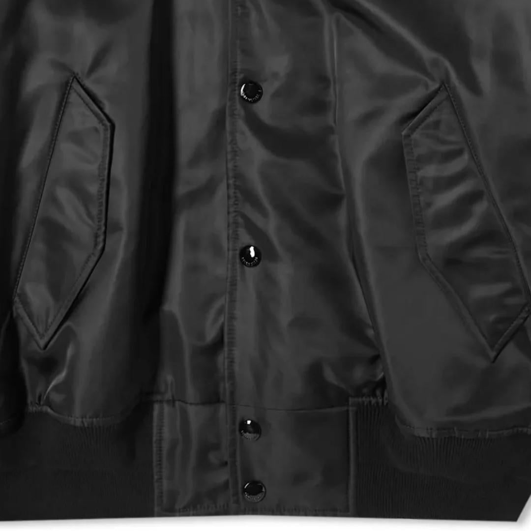BALENCIAGA Black Political Campaign Large Fit Bomber Jacket Men