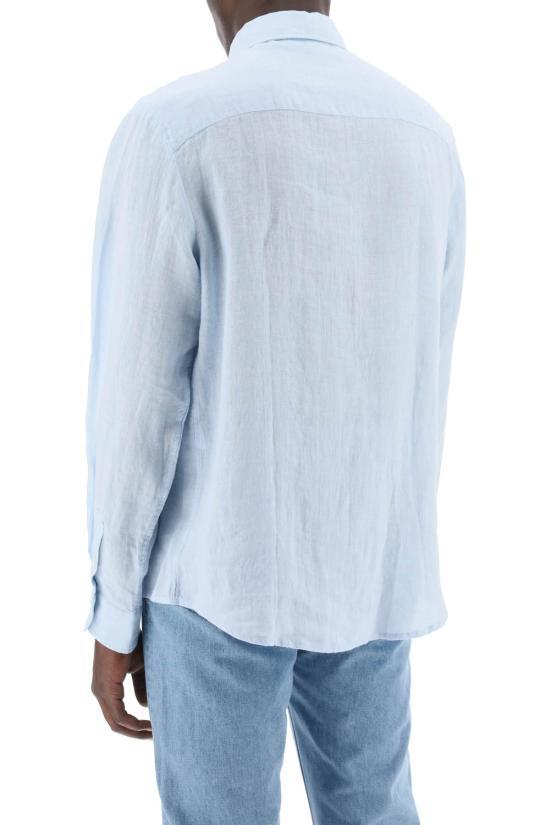 A.P.C. Long Sleeve Shirt for Men LIAEKH12545IAB LIGHT BLUE DOM
