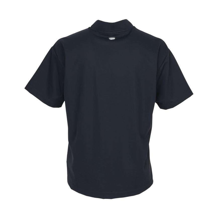 MARK&LONA Navy Men’s Golf Mock Neck Short Sleeve T-Shirt