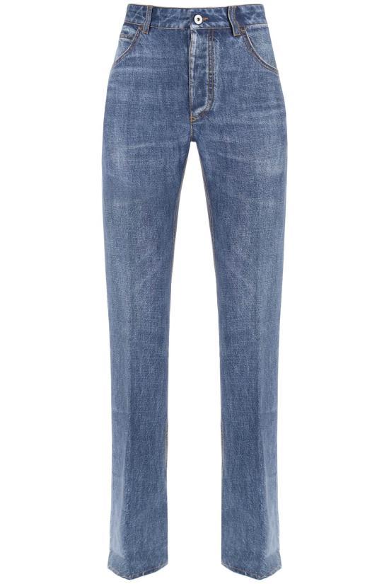 Bottega Veneta Straight Pants Black Classic Trousers