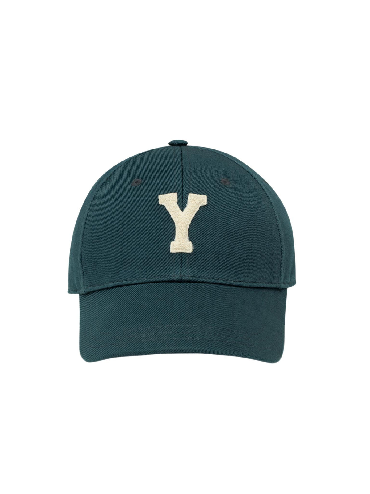 Saint Laurent Black Cotton Logo Baseball Cap