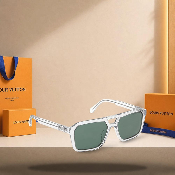 Louis Vuitton LV Heat Pilot Square Sunglasses Geometric Silhouette