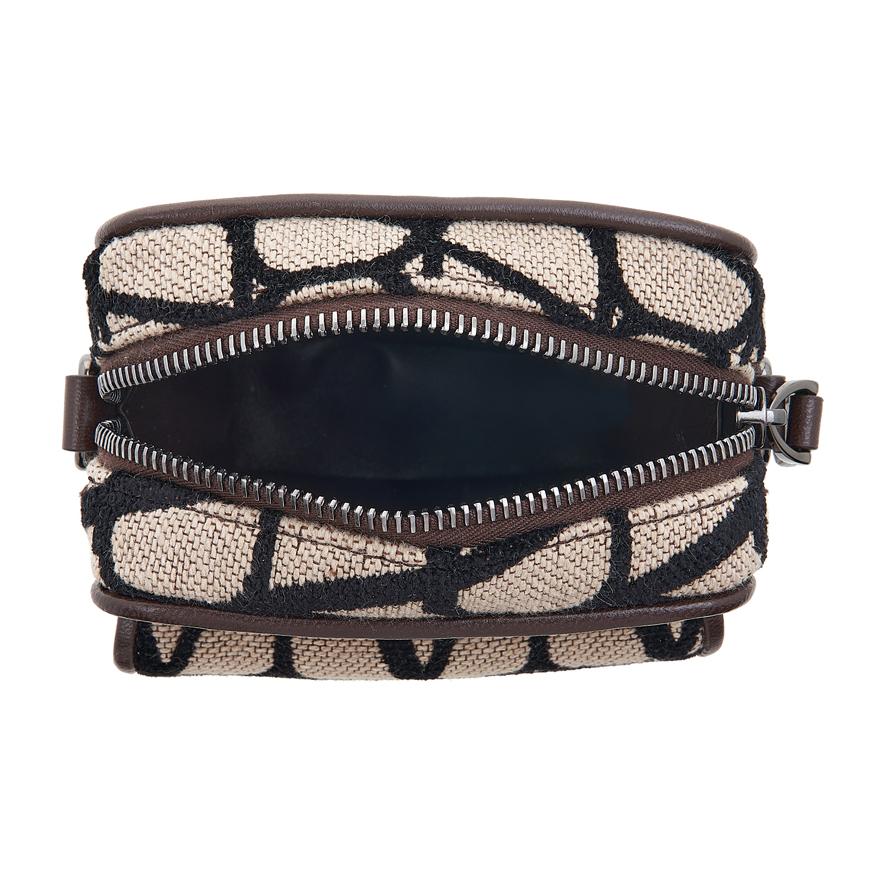 VALENTINO Garavani Iconography V Logo Leather Phone Crossbody Bag