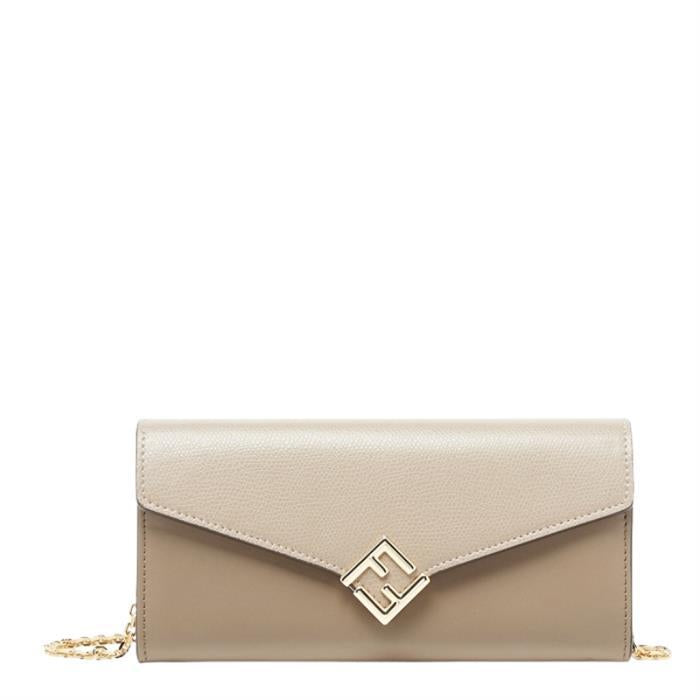 FENDI FF Diamond Chain Long Wallet 8M0365ALV4F1N1GB