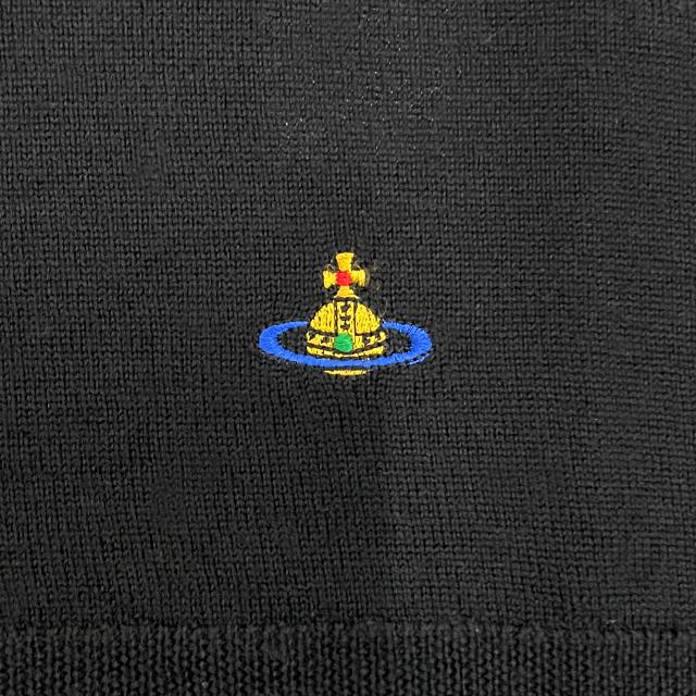 Vivienne Westwood ORB Logo Embroidered Knit Midi Skirt Black
