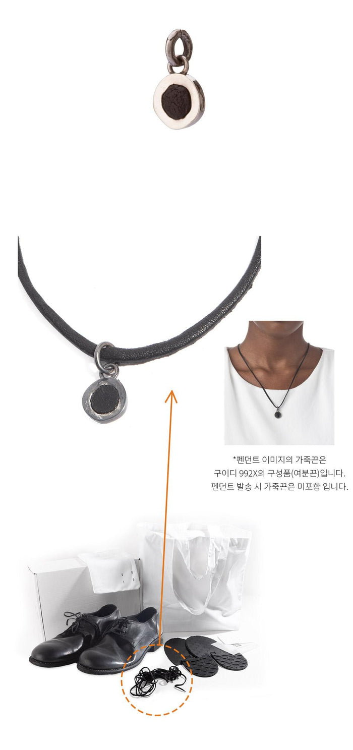 GUIDI Kangaroo Leather Necklace Pendant G CI03 925