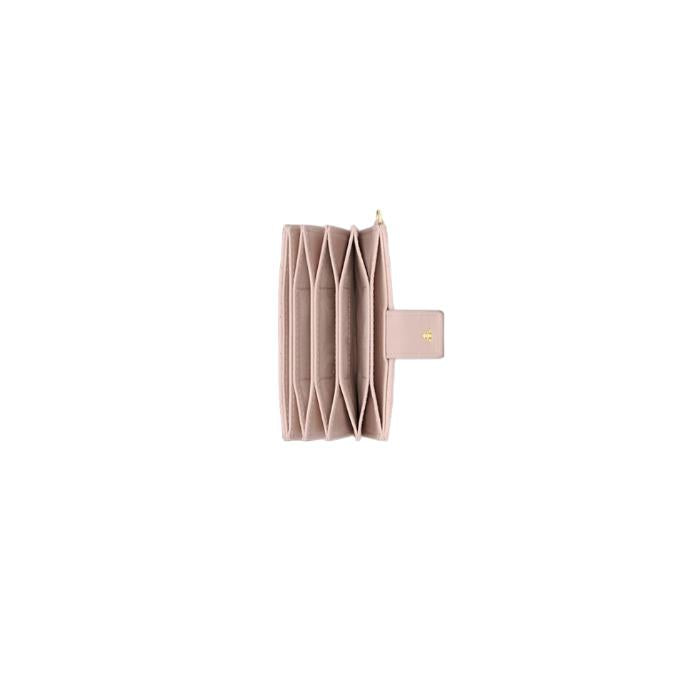 DIOR Lady Dior Jasmine Calfskin Card Holder Wallet Pink