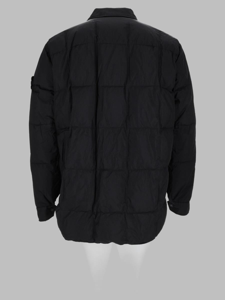 STONE ISLAND Black Down Puffer Jacket for Men