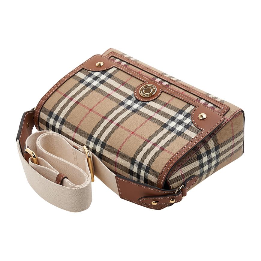 BURBERRY Vintage Check Leather Crossbody Bag for Women