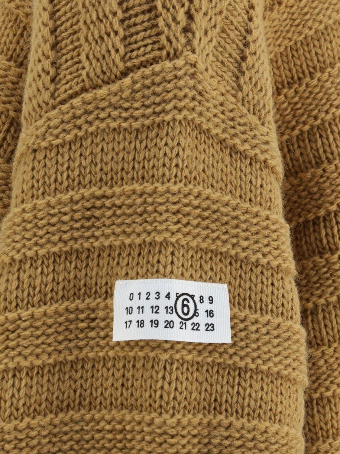 Maison Margiela Wool Turtleneck Knit Sweater Men Brown