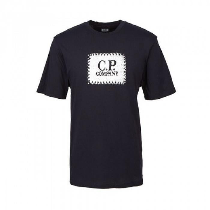 CP Company Jersey Logo Label T-Shirt Men’s Navy