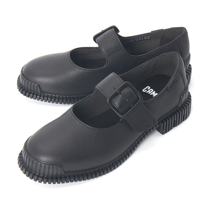 Camper Pix Women’s Leather Ballet Flats Black