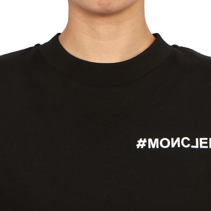 Moncler Grenoble Women’s Short Sleeve T-Shirt Black Cotton