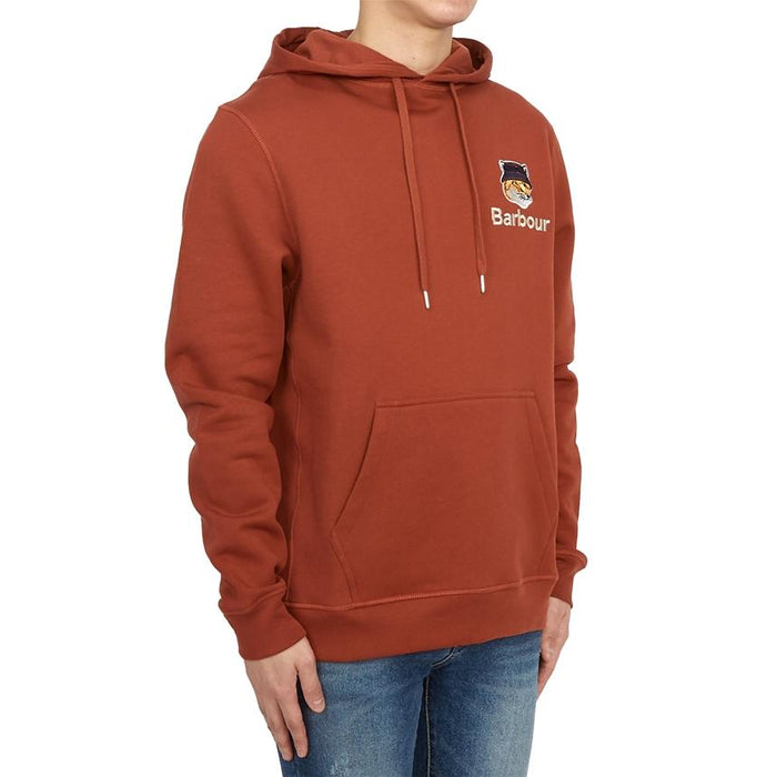 Maison Kitsune Barbour Collaboration Fleece-Lined Unisex Hoodie