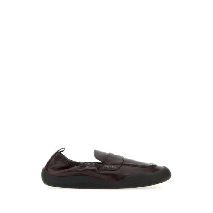 PRADA Men's Speed Lock Leather Loafers Black