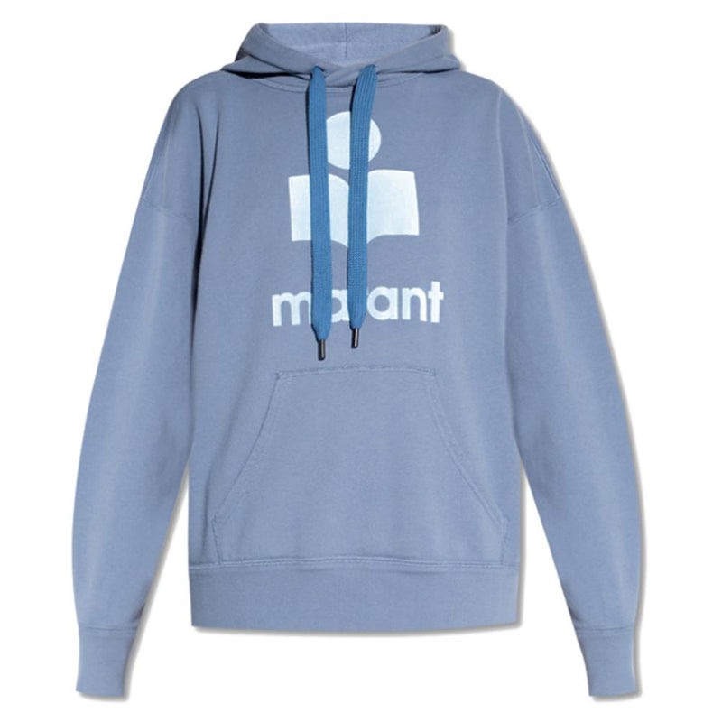 Isabel Marant Logo Hooded Sweatshirt Grey Women’s Pullover Hoodie