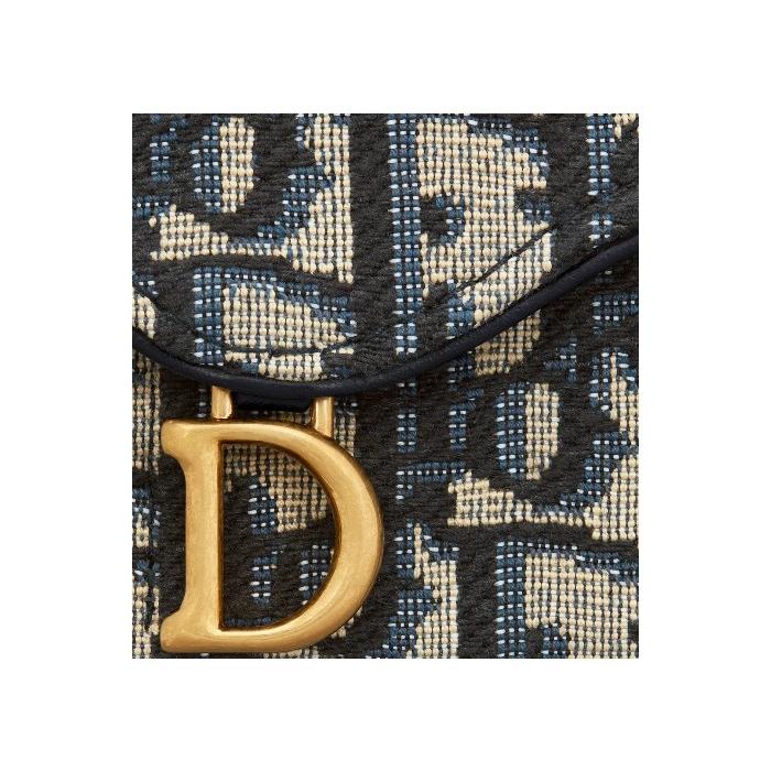 DIOR Saddle Jasmine Pocket Card Holder saddle S5644CTZQ