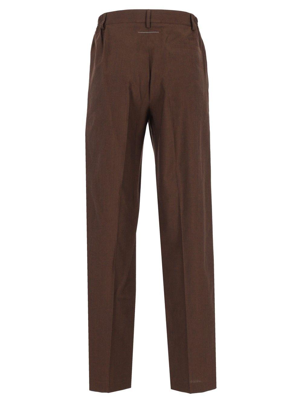 Maison Margiela Black Cotton Trousers Suit Pants for Men