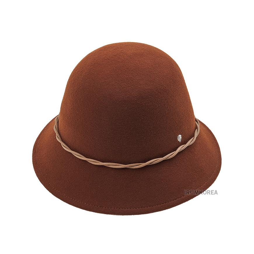 HELEN KAMINSKI Women’s Helene Cloche Hat FW24 HAT51844 DEEP CUOIO