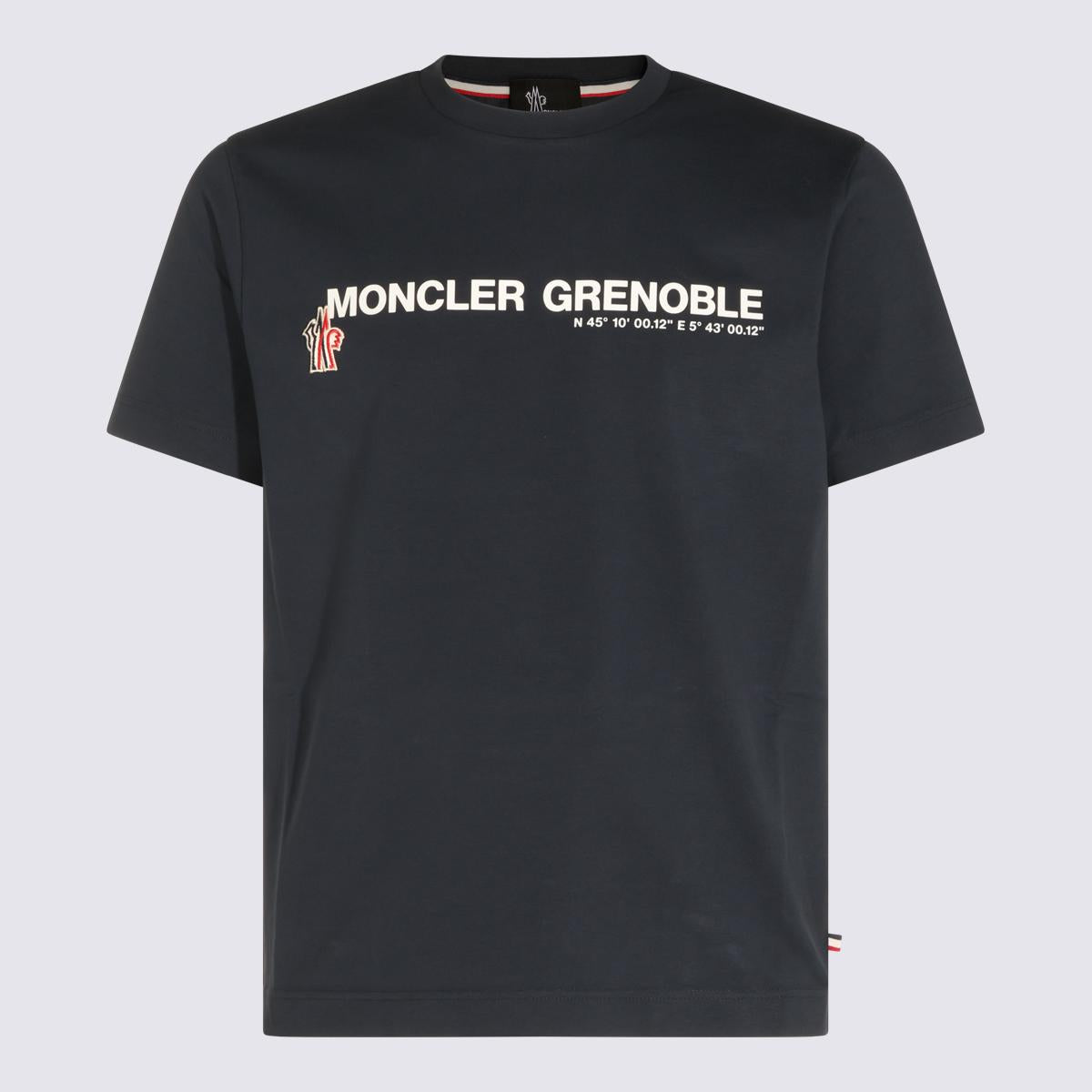 Moncler Black Cotton Crewneck Short Sleeve T-Shirt Men