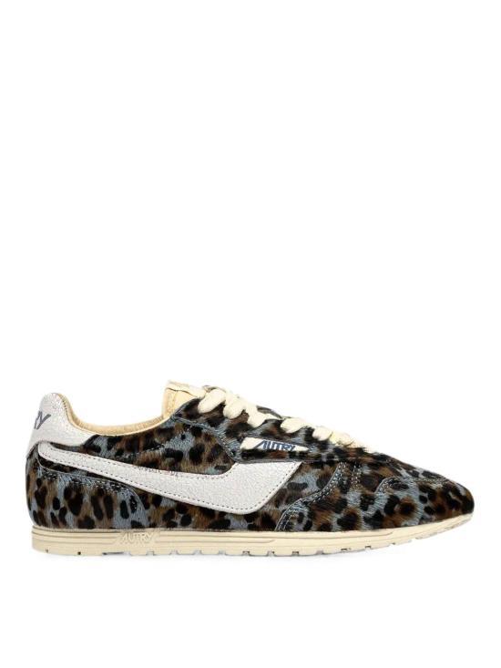 AUTRY Gray Leopard White Windspin Sneakers Women’s