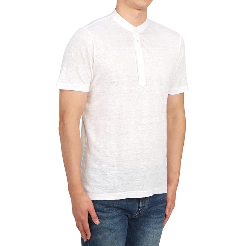 LARDINI Men’s Short Sleeve T-Shirt White Cotton Tee