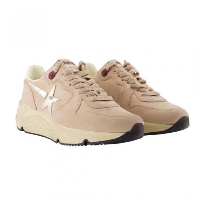 GOLDEN GOOSE Running Sole Leather Star Low-Top Sneakers White